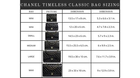 chanel classic size chart|chanel watch size guide.